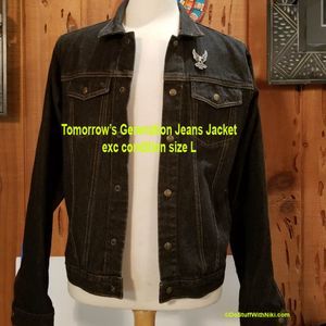 Tomorrow's Generation Jeans Jacket Womans L - image 1